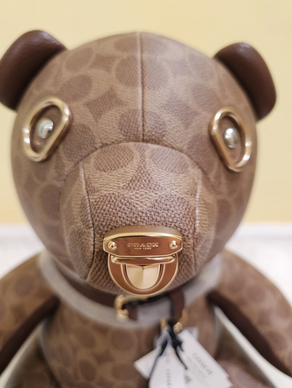 Coach Collectible Bear in Signature Canvas - Picture 3 of 12